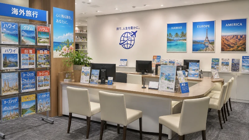旅行代理店窓口の写真